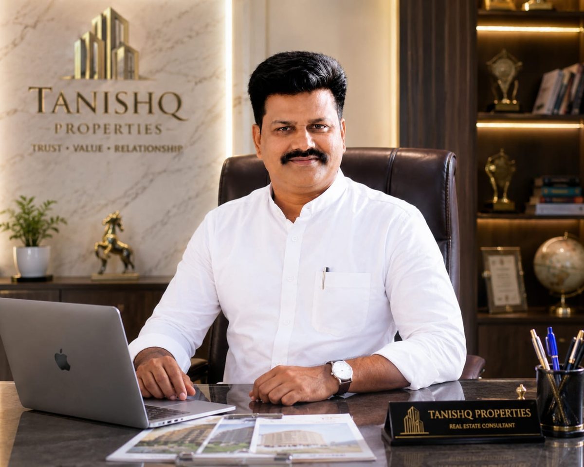 Mahesh Pardhi at the Tanishq Properties office